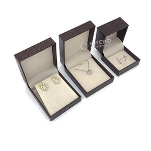 Boîtes de luxe en gros personnalisées en similicuir PU de qualité supérieure pour colliers, bracelets, bagues, boucles d'oreilles et bijoux - Product Image 5