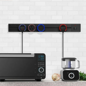 Hot bán phổ 32A NFC Mạng Điện mở rộng ổ cắm Adapter treo tường thép không gỉ cho phòng ngủ phòng khách 2A - Product Image 5