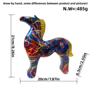 Artículos hechos a mano más vendidos, escultura de caballos árabes, estatua, adornos interiores, estatuas interiores modernas - Product Image 6