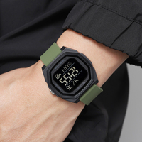 Montre de sport numérique LED étanche SKMEI 2495 pour homme, haute qualité, 5 ATM, vente en gros du fabricant, montre-bracelet électronique en vrac
