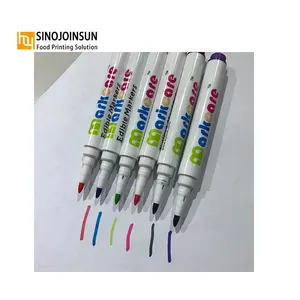 Food Grade Edible Marker Pen Fine Brush Edible Ink Marker Suitable for DIY Decorative Candy Biscuit Icing