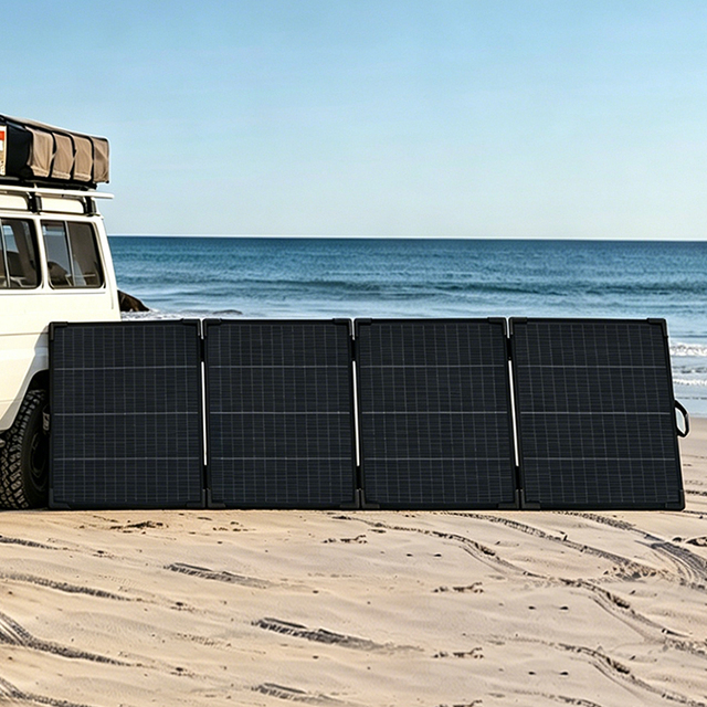 Foldable Solar Panel 400 watts System Portable Folding Monocrystalline Solar Panel Kit Camper RV Mono PV Panel for Camping