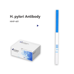 One Step HIHP-401 <span class=keywords><strong>H</strong></span>. <span class=keywords><strong>Pylori</strong></span> Antikörper Schnelltest-Streifen Hohe Empfindlichkeit 15-Minuten Nicht-Steril CE-Zertifiziert - Product Image 2
