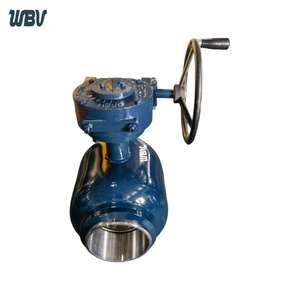 Vanne à bille à passage complet entièrement soudée Q361HF-16/25C 304, <span class=keywords><strong>peinture</strong></span> anticorrosion à engrenage à vis sans fin monopolaire - Product Image 2