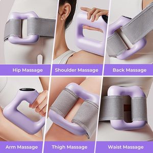 Pistola de Masaje Muscular Profundo Multifuncional Portátil de Alta Calidad, Motor de Escobillas, 6 Cabezales de Masaje, Control de Tiempo, 1500mAh, Color Negro - Product Image 6