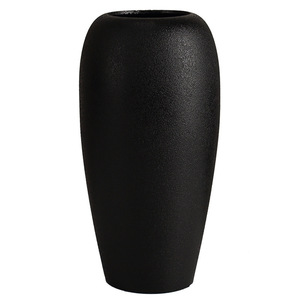 Modern Resin <b>Vase</b> Large Diameter Minimalist Design Tabletop Decorative Flower Container - Product Image 2
