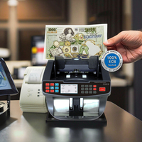 Compteur de billets multi-devises USD/EUR/RUB Easycount EC990 certifié ROHS, de qualité bancaire, haute vitesse, 1000 billets/min, trémie de 500 billets