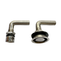 316 acier inoxydable 90 degrés miroir poli came taquet nouvel état marin bateau carburant reniflard gaz réservoir évent