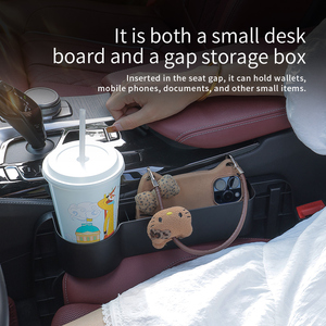 Meja & Organizer Celah Kursi Mobil 2-in-1 Grosir Baru, Universal Portabel, untuk Laptop & Kerja - Product Image 4