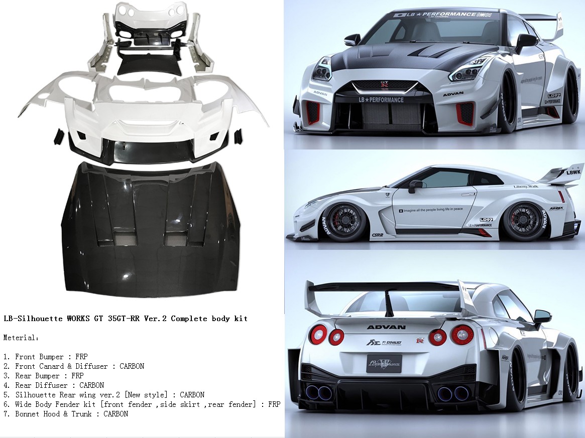 LB　35GT.R Liberty Walk LB-Silhouette WORKS GT 35GT-RR Widebody Kit for