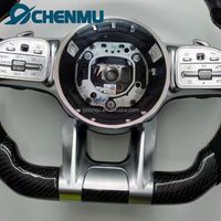 Volant en fibre de carbone et simili daim, nouvelle version améliorée, pour Mercedes-Benz AMG C E S-Class AMG W204 W205 W207 W211 W212 W213 W221W222