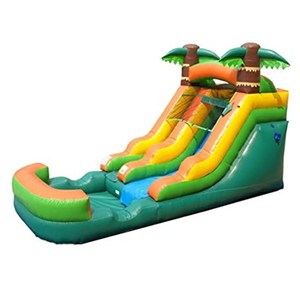 15 Oz Pvc Vinyl Kleine Opblaasbare Waterglijbaan Met Zwembad Opblaasbare Waterzwembad Glijbanen Voor Zwembad Natte Waterglijbaan - Product Image 6