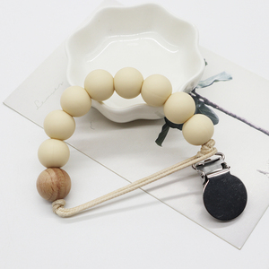 Amanzon Perles de <span class=keywords><strong>Silicone</strong></span> <span class=keywords><strong>Dentition</strong></span> En Acier Inoxydable Bébé Sucette Clip - Product Image 6