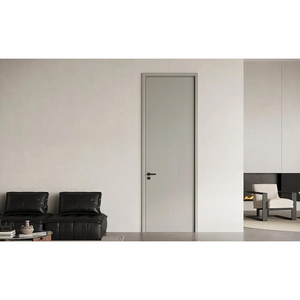 Fabbrica Cinese di Porte WPC: Porte Interne Moderne Grigie a Tutta Altezza Impermeabili per Camera da Letto e Sala da Pranzo con Telaio e Ferramenta - Product Image 1
