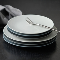 Assiettes en céramique de haute qualité, peintes à la main, personnalisées, écologiques, compatibles micro-ondes, compatibles lave-vaisselle, qualité alimentaire