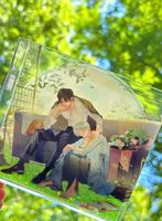 Bloc carré moderne en acrylique transparent pour anime, personnalisable, impression offset, transparent comme du cristal, pour décoration intérieure