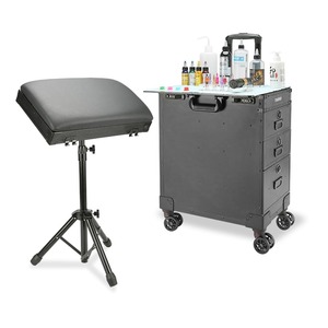 Tattoo <b>Trolley</b> <b>Tool</b> Case Cart 3 Drawers Portable Tattoo Workstation with Self Lock Wheels and Armrest - Product Image 6