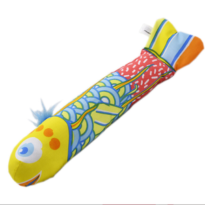 Venta al por mayor, productos para gatos, almohada colorida en forma de pez con hierba gatera estimulante, juguete para peces - Product Image 4