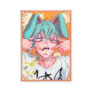 Yjacuing Alien Stage Rabbit Series Plaque d'art en acrylique 6,5 x 4,7 pouces, figurine anime scintillante officielle, objet décoratif <span class=keywords><strong>de</strong></span> <span class=keywords><strong>table</strong></span> Alnst - Product Image 1