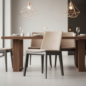 <span class=keywords><strong>Sedie</strong></span> in <span class=keywords><strong>Tessuto</strong></span> dal Design Nordico Moderno e Minimalista, con Schienale per Soggiorno e <span class=keywords><strong>Sala</strong></span> <span class=keywords><strong>da</strong></span> <span class=keywords><strong>Pranzo</strong></span>, in Legno Massello - Product Image 4