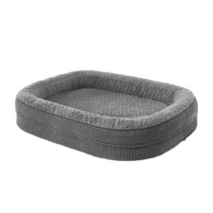 OEM extra grande ortopédico perro cama de espuma viscoelástica para mascotas sofá cama con refuerzo lados - Product Image 3