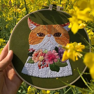Kit de Punto de Cruz con Patrón de Dibujos Animados XIXI, Paquete de Materiales de Tela para Bordado Hecho a Mano, Regalo Creativo de Manualidades Navideñas - Product Image 4