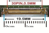 Nuevo Panel LCD de Repuesto para Laptop de 15.6 Pulgadas, Delgado, 30 Pines, HD, Marco Estrecho, Brillante, Compatible con Realidad Virtual, B156XTN08.0 NT156WHM-N44
