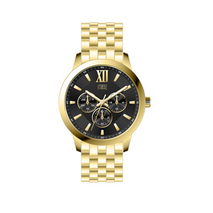 นาฬิกาควอทซ์สำหรับผู้ชายพร้อมสายโลหะที่ทนทาน ดีไซน์แบบสามหน้าปัดสุดคลาสสิก เหมาะสำหรับธุรกิจ ใช้ในชีวิตประจำวัน และงานปาร์ตี้ - Product Image 1