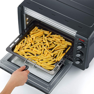 <span class=keywords><strong>Horno</strong></span> Eléctrico Portátil Pequeño para el Hogar, con Convección, <span class=keywords><strong>Luz</strong></span> Interior, Metálico, para Tostar y Hornear - Product Image 5