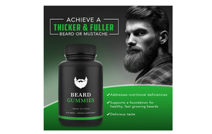 Gomitas para crecimiento de la barba para hombre, productos para crecimiento de la barba, suplemento para crecimiento de la barba - Product Image 6