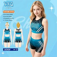 Robe de danse de cheerleading en spandex confortable, personnalisable, avec strass scintillants pour enfants – Meilleur rapport qualité-prix