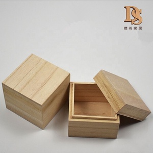 <span class=keywords><strong>Caja</strong></span> de té de madera cuadrada sin terminar, <span class=keywords><strong>caja</strong></span> de cerámica de porcelana de madera - Product Image 2