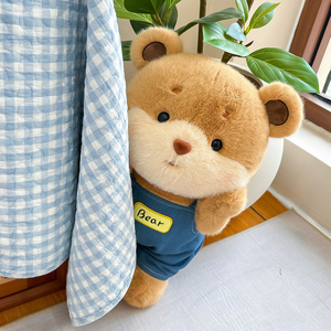 Venta al por mayor de fábrica: Oso de peluche de pie, creativo, estilo vaquero, marrón, suave, regalo para compañeros de trabajo - Product Image 6