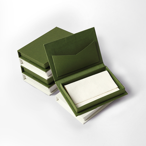 Customizable 12*8.5*2cm Book-Shape Jewelry <b>Box</b> <b>Rings</b> Earrings Pendants Jewelry <b>Box</b> with Creamy Pouch for Wedding Engagements - Product Image 5