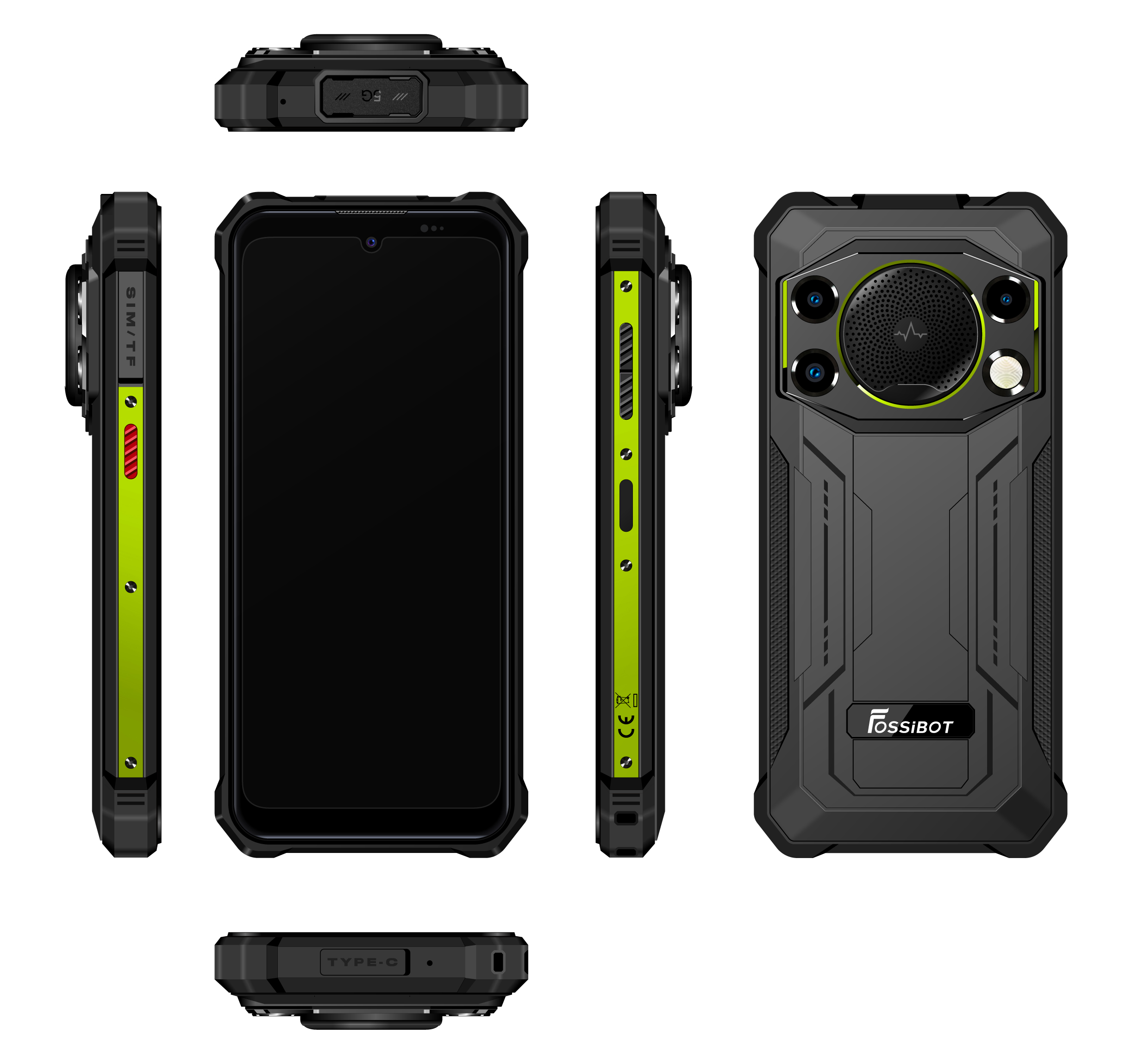 FOSSiBOT F110 Pro Rugged Smartphone - IP68 Shockproof Android 13
