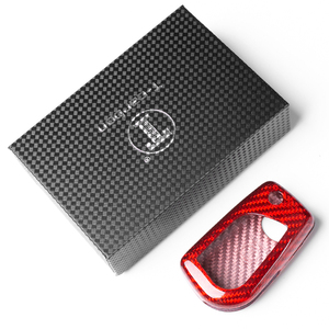 Funda de Fibra de Carbono T-Carbon para Llave de Coche Toyota <span class=keywords><strong>Corolla</strong></span> Camry Highlander <span class=keywords><strong>Corolla</strong></span> RAV4, Protector de Llave Remota para Llave Plegable - Product Image 5