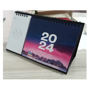 Diskon besar Tahun Baru 2024 2025 2026 produksi kalender meja desain kustom kalender dinding