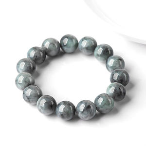 Bracelet en jade noir naturel authentique, pour hommes et femmes, vente en gros de jade général SL135 - Product Image 1