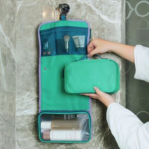 Bolsa de Viaje Plegable de Moda 2026, Bolsa de Maquillaje Portátil con Cierre de Cremallera y Broche, de Poliéster, para Mujer - Product Image 4