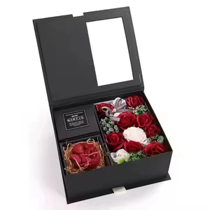 Nuovissima Scatola <span class=keywords><strong>per</strong></span> Gioielli in Cartone Rigido a Forma di Rosa con Nastro, Design Portatile, Ideale come <span class=keywords><strong>Regalo</strong></span> <span class=keywords><strong>per</strong></span> <span class=keywords><strong>San</strong></span> <span class=keywords><strong>Valentino</strong></span> - Product Image 3