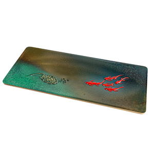 El Gran Río Fluye Hacia el Este en Ganpaotai, Bandeja de Té de Cobre para Uso Doméstico, Hermosa Bandeja de Té, Artesanía en Metal - Product Image 1