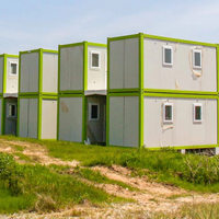 Maison préfabriquée TOPPRE en conteneur de 20 pieds, boutique portable, mini-maison, maisons préfabriquées, 2 pièces, maison en conteneur détachable à vendre