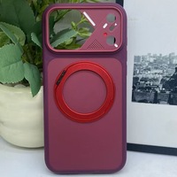 Coque de refroidissement QY Ins Style multi-processus couleur fidèle compatible avec 16/17/18 Pro Max, support anneau couleur originale en thermoplastique