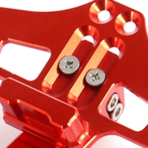 Motorfiets Deel Hoge Kwaliteit Universele Cnc Custom Made Onderdelen Aluminium Groothandel Motorfiets Refit Nummerplaat Frame Met Licht - Product Image 4