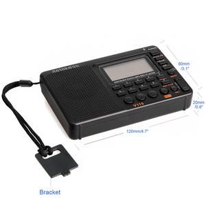 Factory Rechargeable Digital Portable Radio with All-Band FM AM SW <b>MP3</b> Recording 3.5mm AUX Input LCD Backlight - Product Image 3
