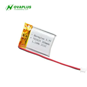 China Bester LiPo-Akku-Lieferant Lipo-Batterien 702025 300mAh 3,7 V Kleiner wiederauf ladbarer LiPo-Akku für Bluetooth-Headset-GPS