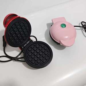 Nouvelle machine à gaufres électrique portable 3 en 1 personnalisée, 350 W, chauffage rapide, antiadhésive, pour gaufres, sandwichs, gâteaux, roti - Product Image 2