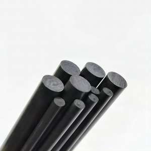 Varilla de fibra de carbono pultruida personalizada del fabricante, excelentes propiedades estructurales, suave para construir poste de tienda de estaca de fibra de vidrio - Product Image 1