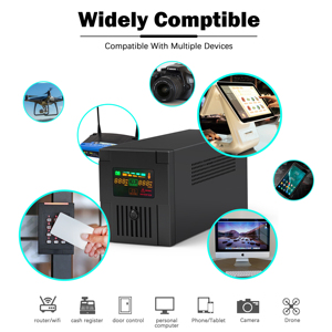 Onduleur de protection de tension 3 kVA 1,8 kW de qualité industrielle, panneau d'état numérique, boîtier en fer, <span class=keywords><strong>réserve</strong></span> d'énergie 24 V - Product Image 3