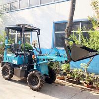 Mini pala gommata elettrica del motore della batteria della pista compatta agricola portatile